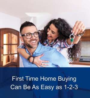 First Time Home Buying Can Be As Easy as 1-2-3