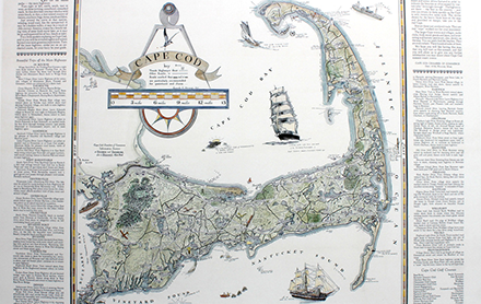 Cape Cod map sold by Maps of Antiquity.