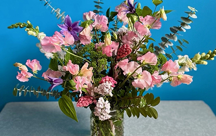Sweet Pea Sage flower arrangements and more.