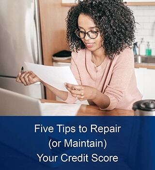 five tips to repair your credit score article image
