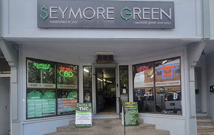 Seymore Green storefront.