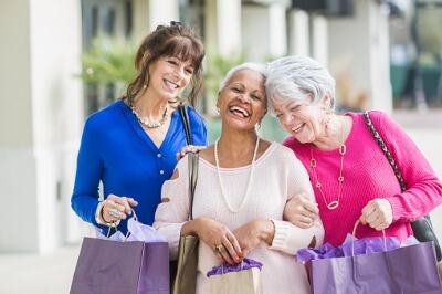 women out shopping