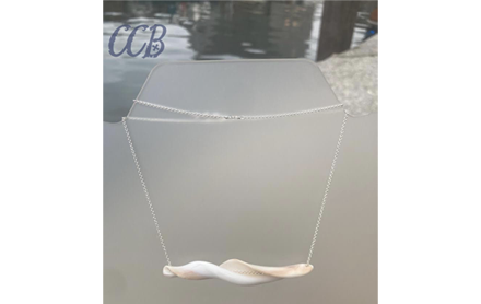 The Flow Bar necklace made by Cape Cod Booty.