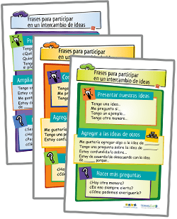 Discussion Builders Posters Set: Grades K-1, 2-3, and 4-8 (Spanish Version)