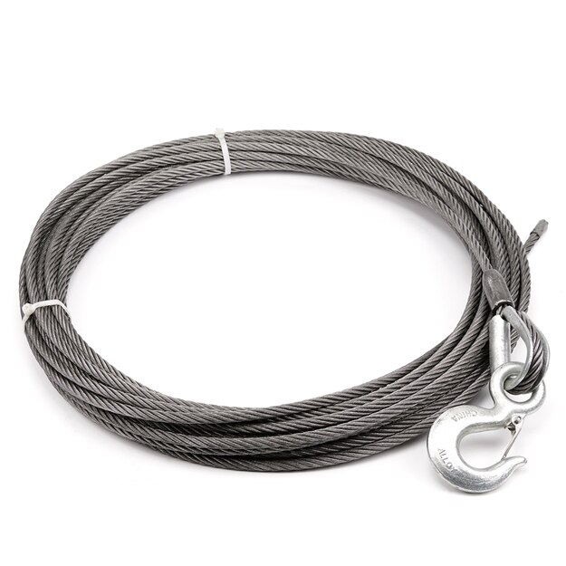 5/16 Diameter x 80 Length Steel Cable Wire Rope with Loop End and Terminal WARN 38310 Winch Accessory 
