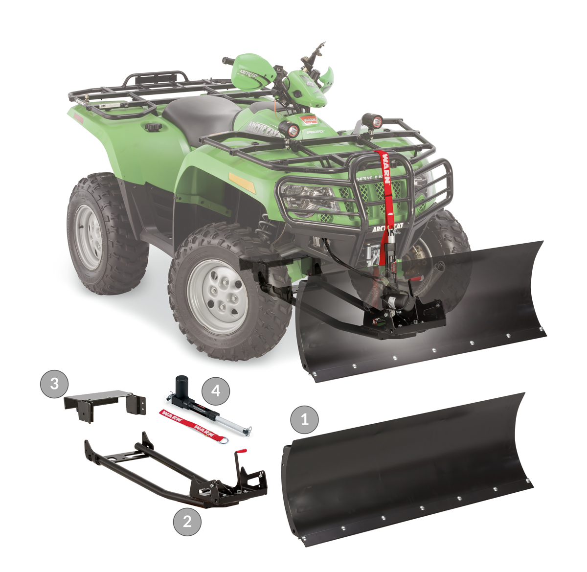 WARN 80031 ProVantage ATV Front Plow Mount Kit