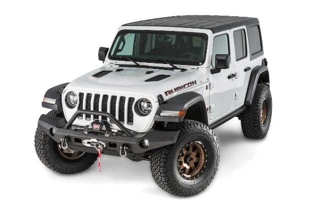 Elite Full Width Bumper with Grille Guard Tube for Jeep JL, & JT - 101337 |  WARN Industries