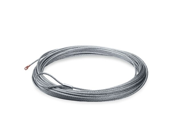 5/16 Diameter x 100 Length Industrial Grade Steel Cable Wire Rope with Hook 10,540 lb Capacity WARN 24900 Winch Accessory 