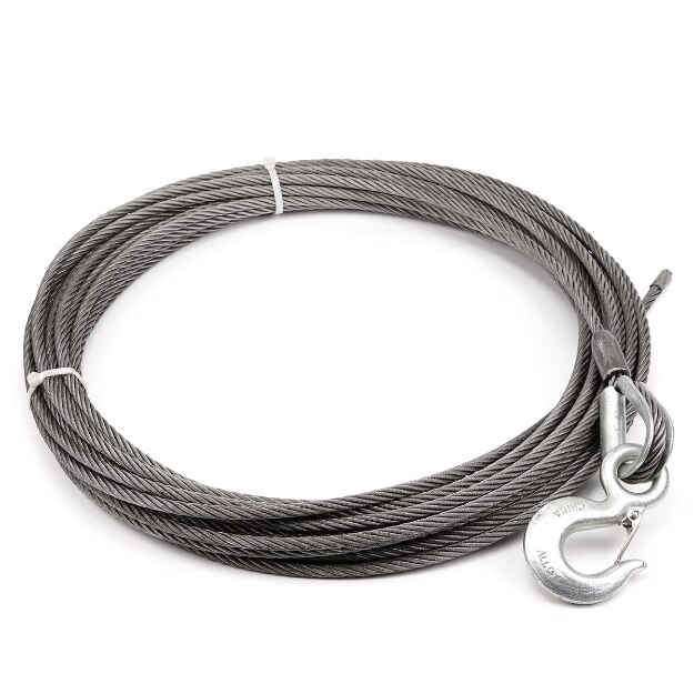 Winch Cable & Hook 7/16 X 100' - 20,400 lb