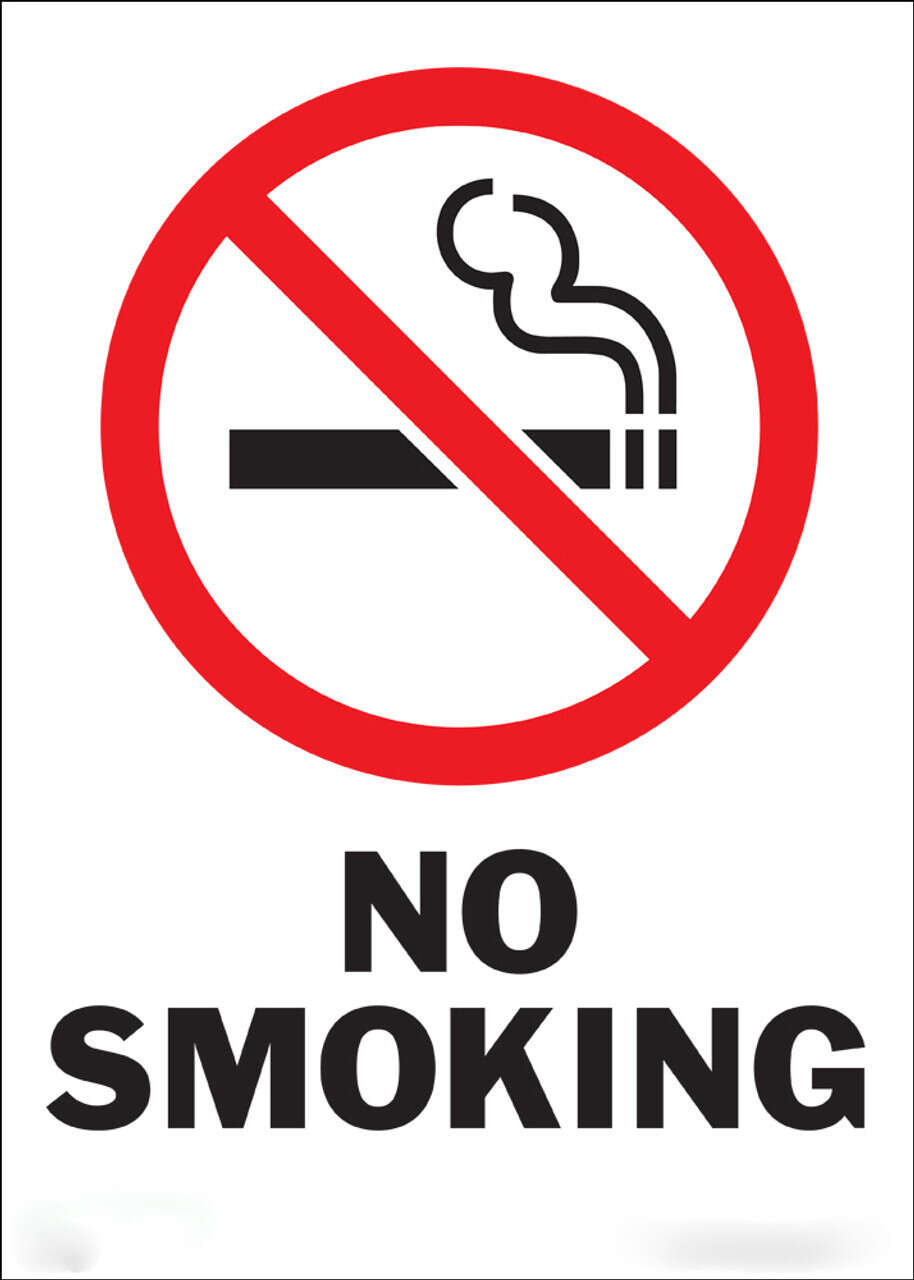 No Smoking signs A6 size Sticker 