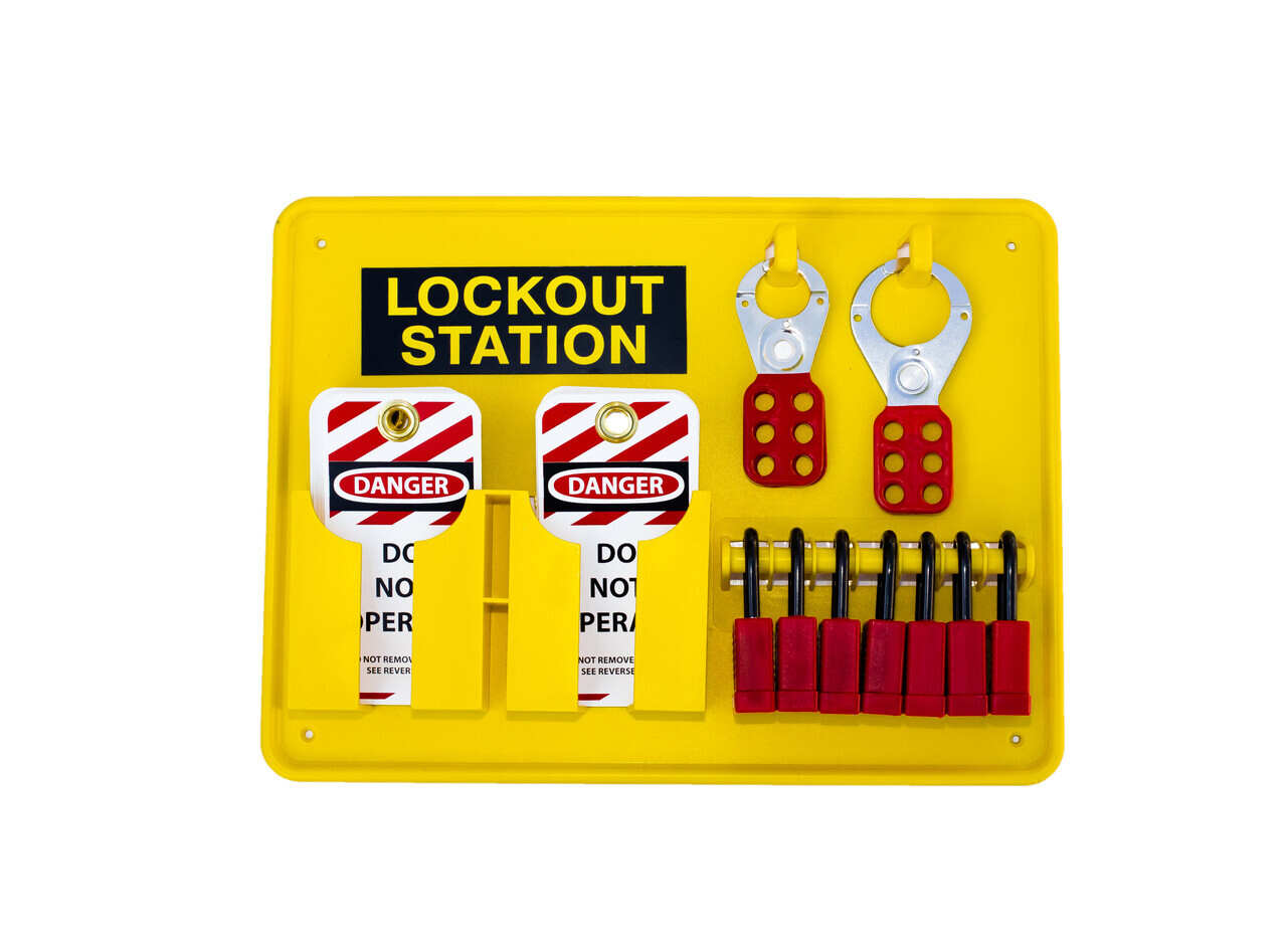 5 Locks *NEW* Lockout Tagout Station Complete with Accessories incl 