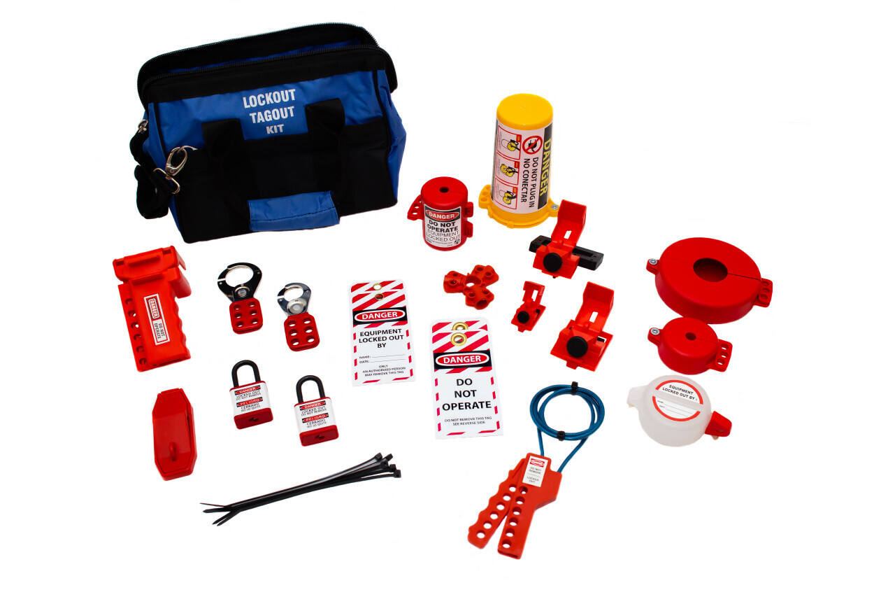 ZING 2724 RecycLockout Lockout Bag Kit with Aluminum Padlocks 35 Components 