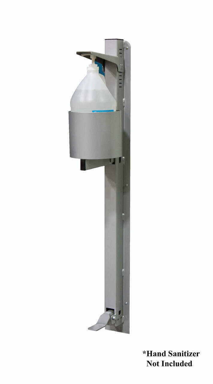Hand Santizer Dispenser Stand - Wall Mount, 1 Gallon - ZING Green