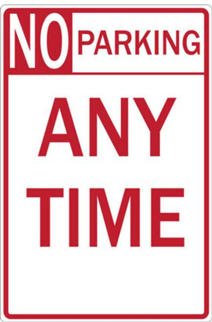 Recycled Aluminum Engineer Grade Prismatic 18Hx12W No Parking Loading Zone ZING 2271 Eco Parking Sign 