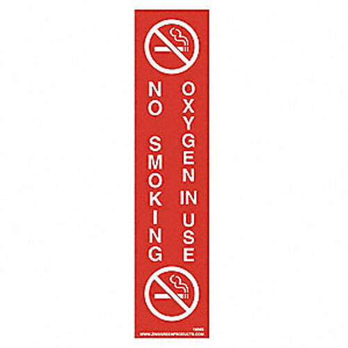 25 Recycled Aluminum ZING 2870A No Smoking Sign 10 Height x 14 Width 