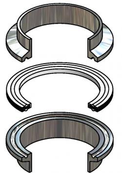 Envelope Seal Type III PTFE Gasket With Fillers