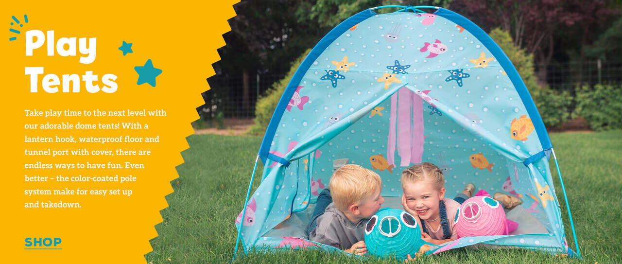 Pacific Play Tents Now and Then Tent Tunnel and Parachute Set Brand New! 