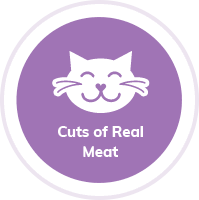 cuts of real meat cat badge