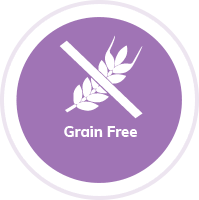 Grain free cat badge