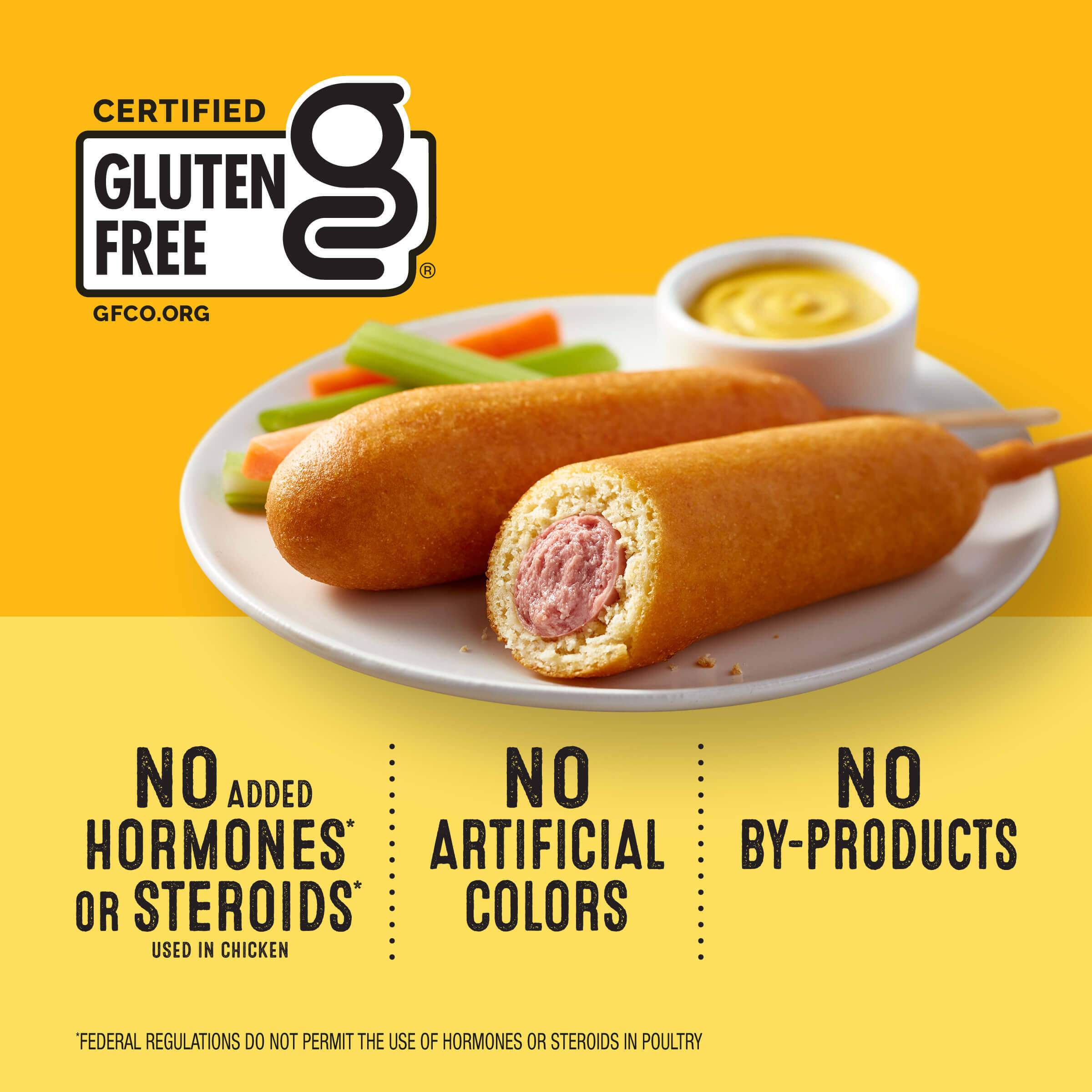 Gluten Free Honey Crunchy Corn Dogs, Frozen - 12 ct - Products