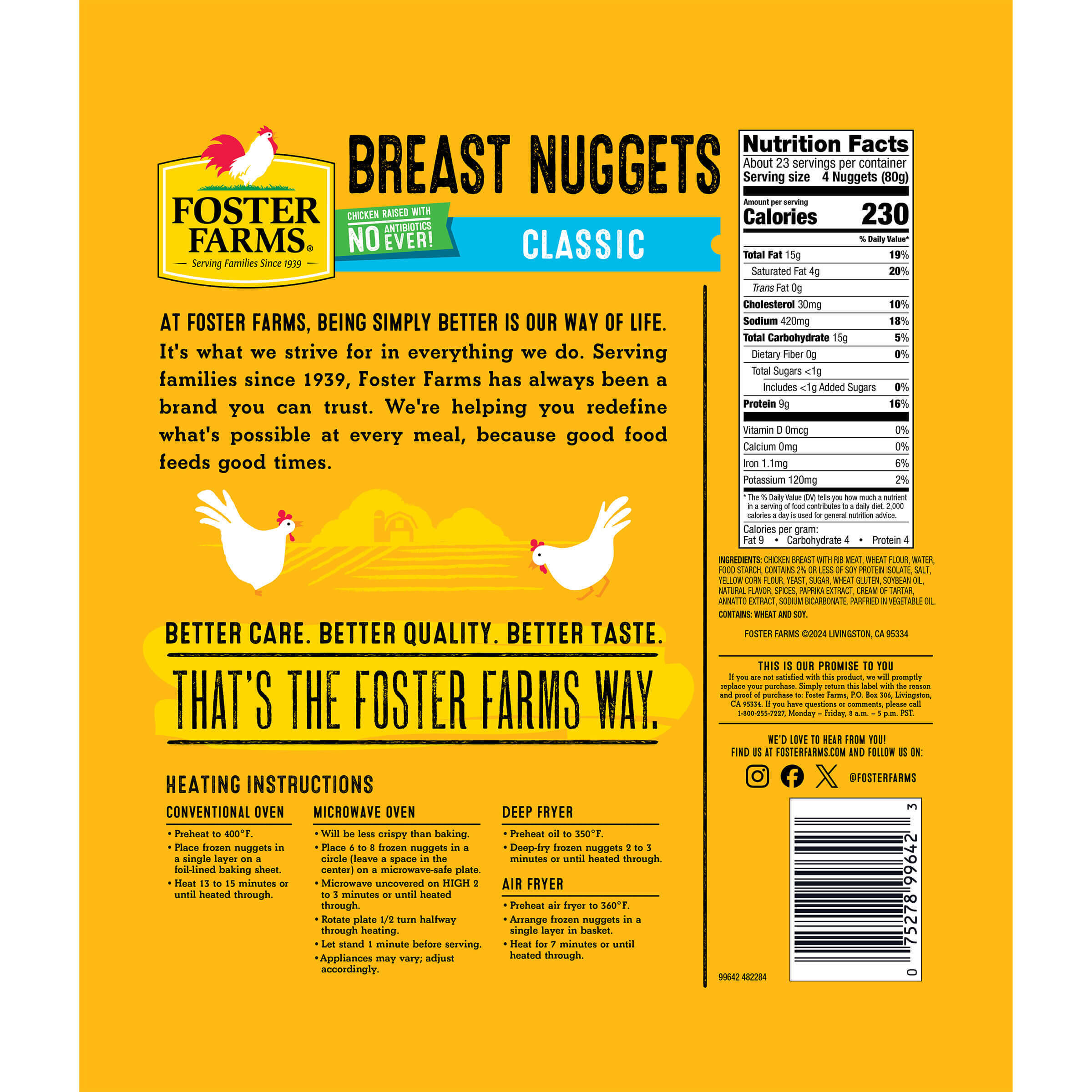 Chicken Nuggets Family Pack, Frozen - 64 oz - Products - Foster Farms