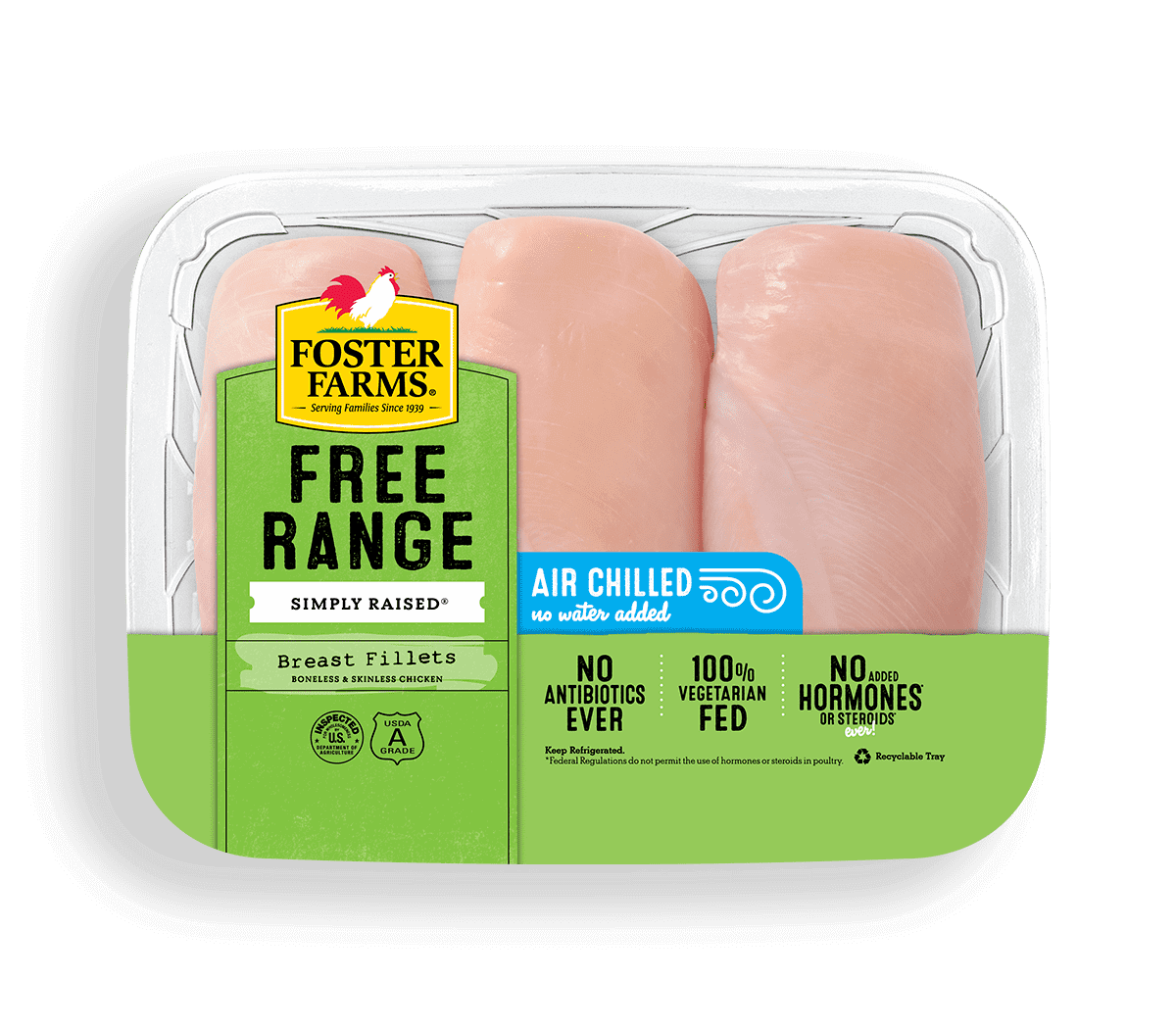 Free Range Boneless Skinless Chicken Breast Fillets - Products