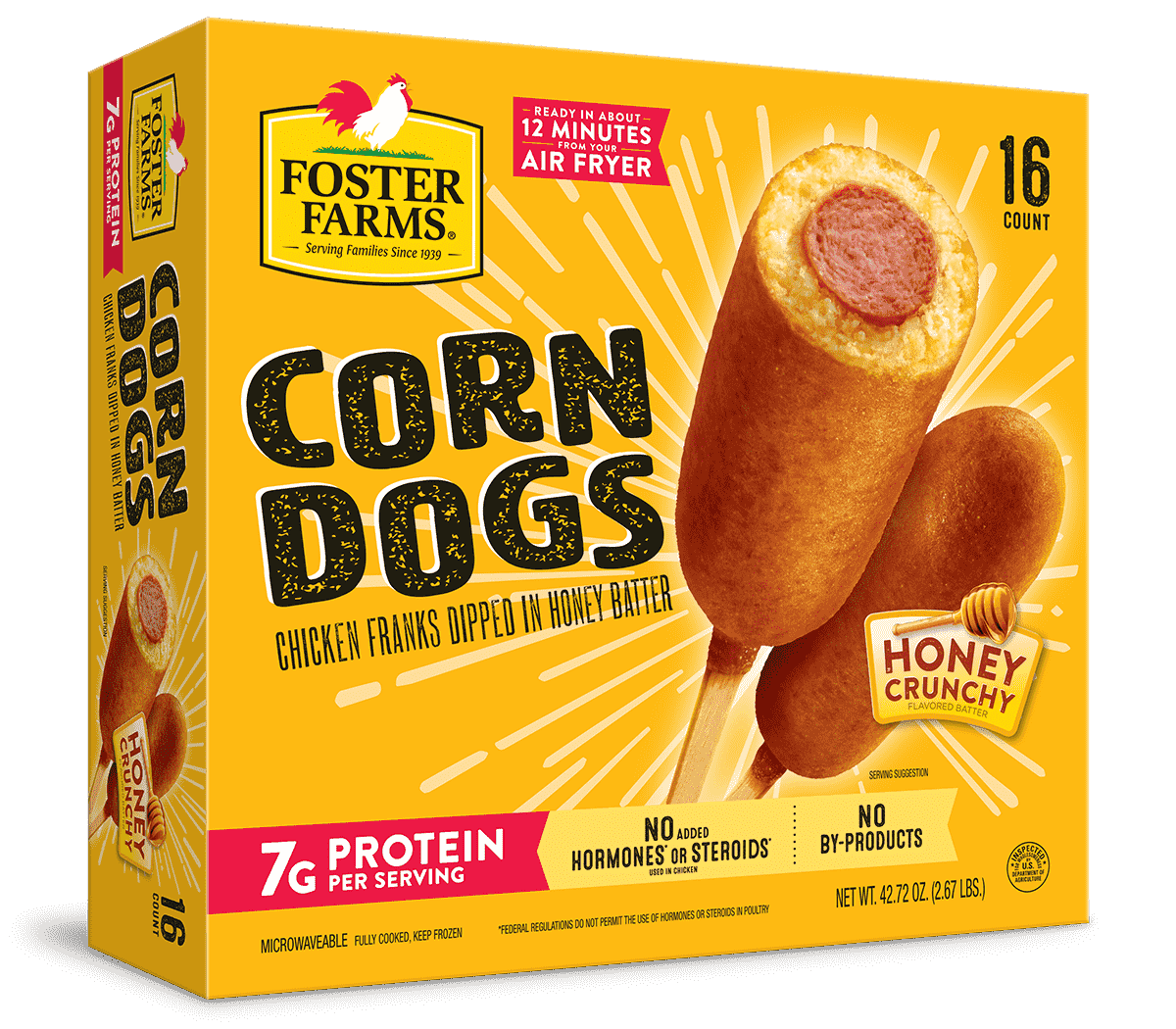 Corn Dogs Honey Crunchy 16 Ct Products Foster Farms | lupon.gov.ph