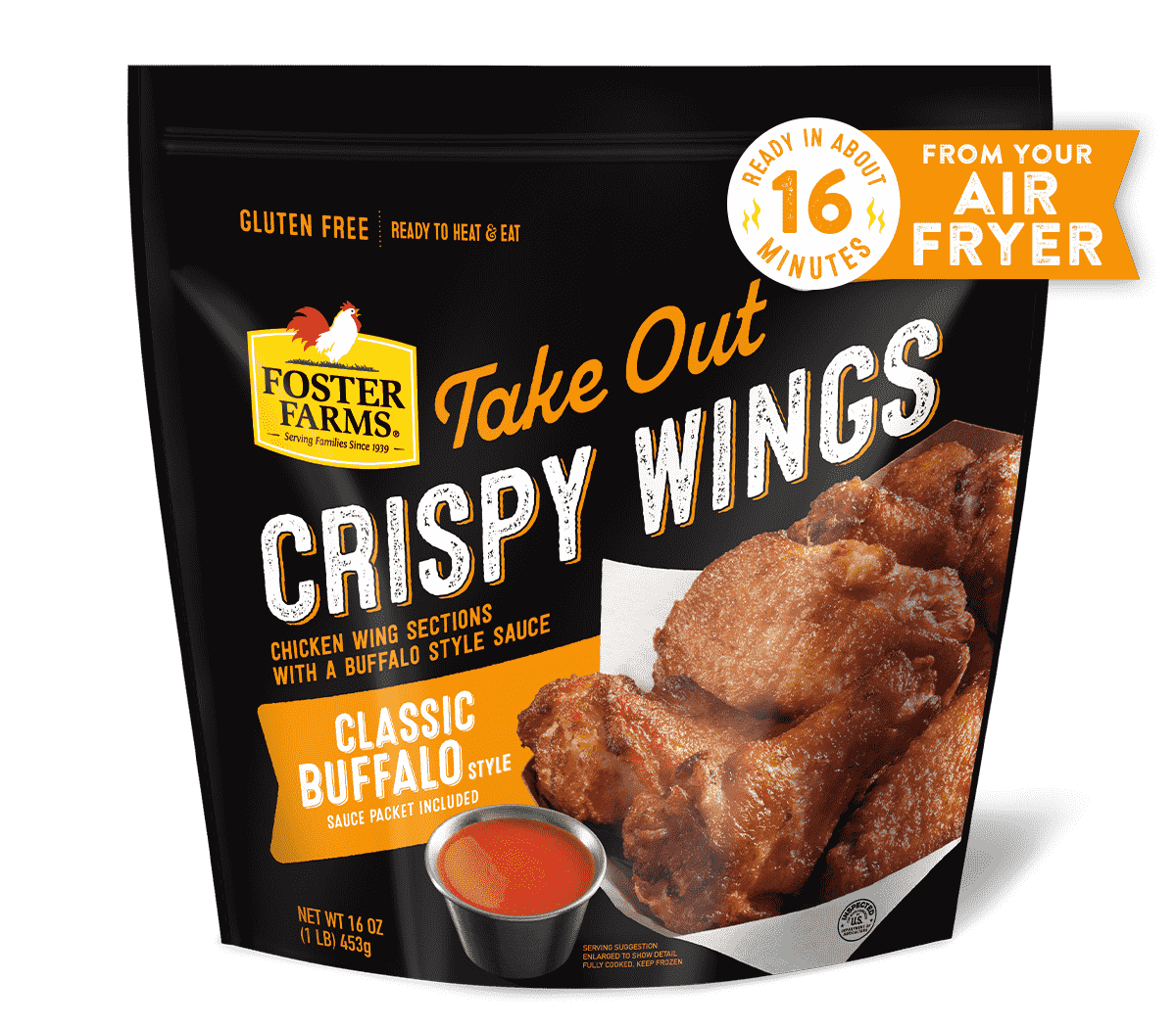 Classic Buffalo Take Out Crispy Wings - Products - Foster Farms