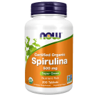 NOW Foods Spirulina 500 mg, Organic - 200 Tablets