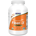 NOW Foods Fiber-3, Organic - 16 oz.
