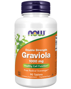 NOW Foods Graviola 1000 mg, Double Strength - 90 Tablets