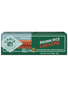 Cadia Brown Rice Lasagne Noodles - Front view