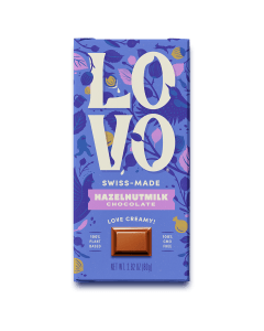 Lovo Swiss-Made Hazelnut Milk Chocolate - Front view