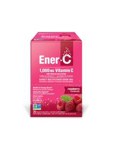 Ener-C Raspberry 1000mg Vitamin C Multivitamin Drink Mix Powder - Front view