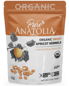 Pure Anatolia Sweet Apricot Kernels Organic - Front view