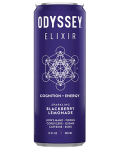 Odyssey Elixir Blackberry Lemon Twist Sparkling Mushroom Elixir - Front view