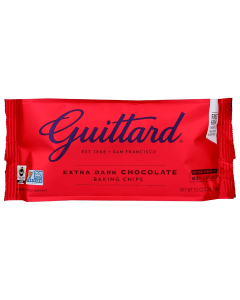 Guittard Extra Dark Chocolate Baking Chips - Front view
