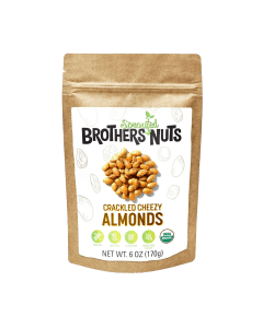 Brothers Nuts Crackled Cheezy Almonds - Front view