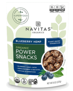 Navitas Organics Blueberry Hemp Snack, 8 oz.