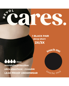 CARES Absorbent Leak Proof Underwear Sleep Short