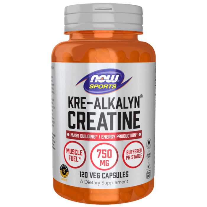Kre-Alkalyn Creatine, 120 Capsules | NOW Foods | Fruitful Yield