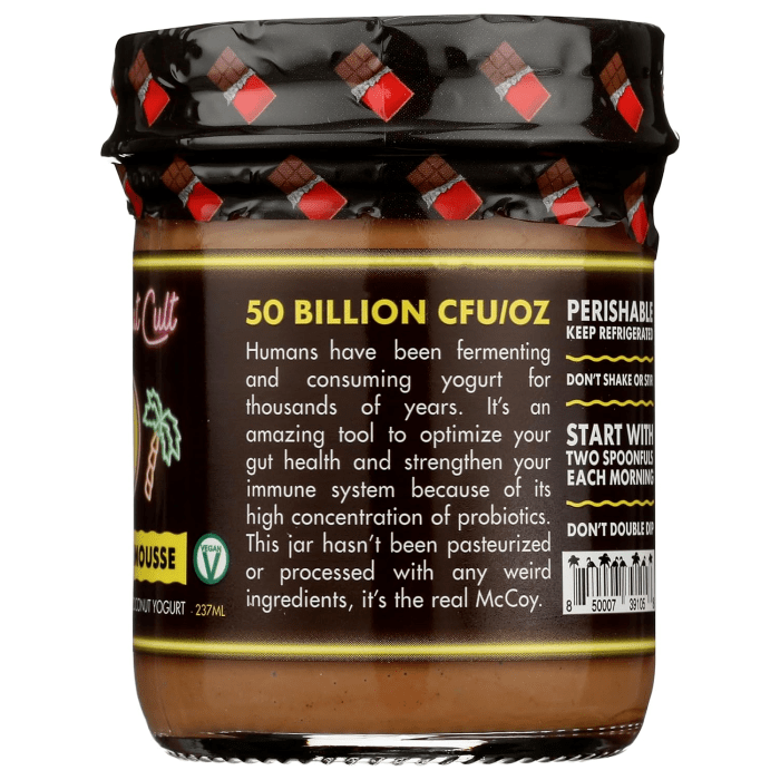 The Coconut Cult Probiotic Chocolate Mousse Yogurt, 8oz