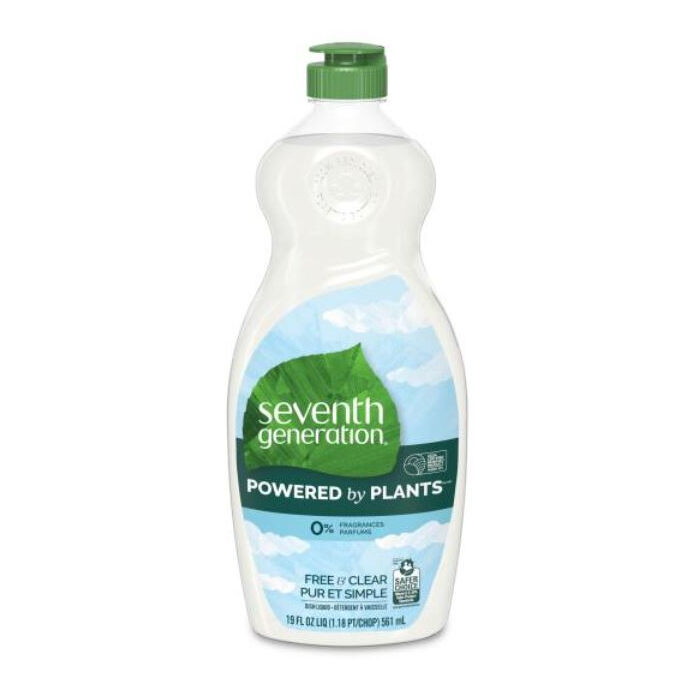 Seventh Generation Dish Liquid Free & Clear, 19 oz. | Fruitful Yield