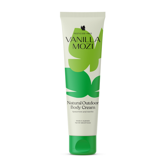 Vanilla Mozi Bite-Proof Body Cream Spearmint and Vanilla, 4.2oz