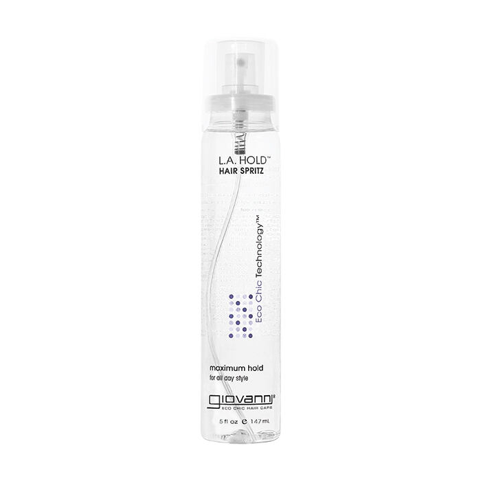 Giovanni L.A. ホールド ヘア スプリッツ 147ml 5本入り L.A. Hold Hair Spritz, 5 oz. | Giovanni | Fruitful Yield