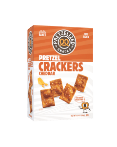 Pretzelized Snacks Cheddar Pretzel Crackers - Front view