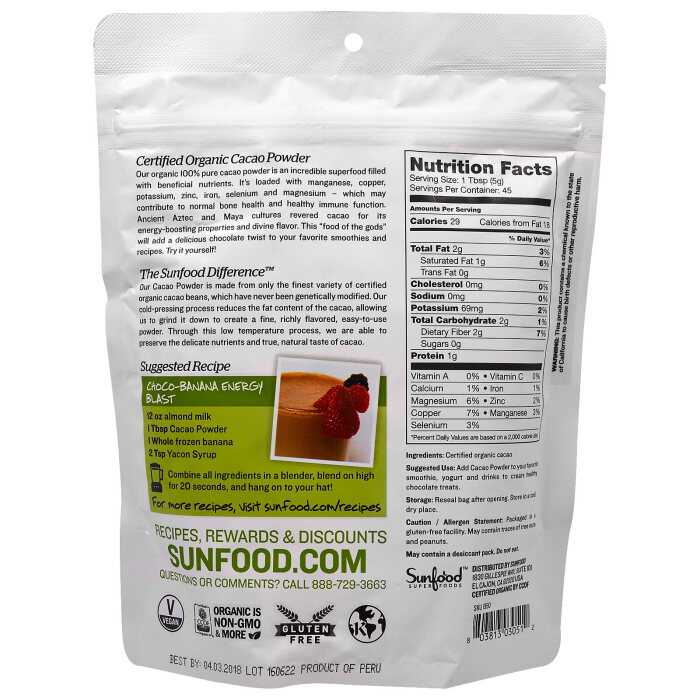 Sunfood cacao powder cheap