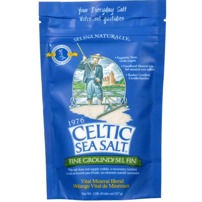 Celt Celtic Sea Salt – Fine Ground Shaker 8oz (1/2 Lb) – French Origin, Free Shipping