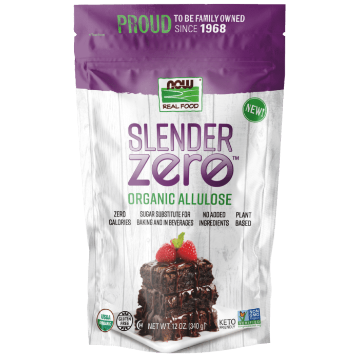 NOW Foods Slender Zero™ Allulose, Organic Powder - 12 oz.