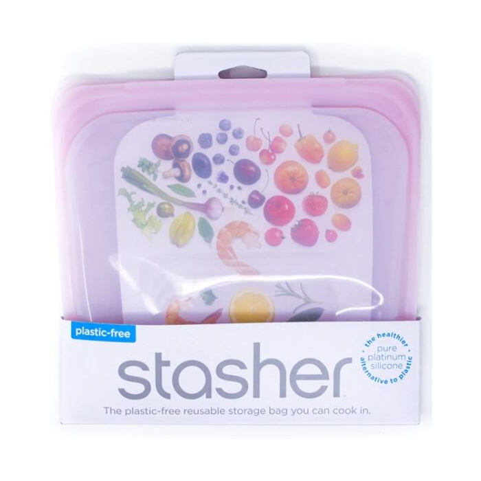 Stasher Sandwich Bag, Rainbow Lavender